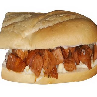 Bocadillo de pincho con alioli