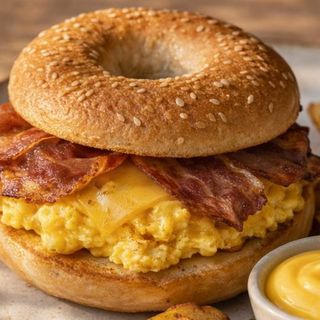 Bagel Bacon revuelto