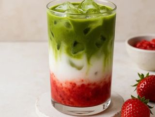 Strawberry Matcha Latte