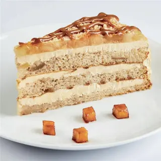 Tarta de manzana, dulce de leche y canela