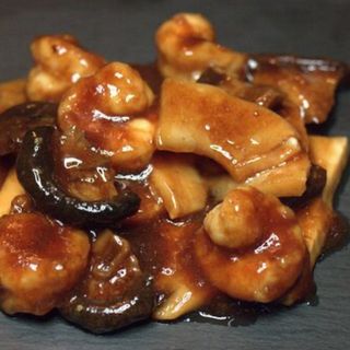 Langostinos con Salsa de Ostras