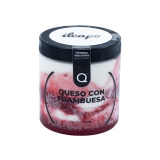 **HELADO DE TARTA DE QUESO CON FRAMBUESA 250ML**
