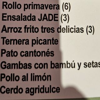 Menú 6 personas