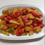 Ración Patatas Con Pimientos