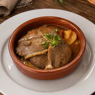 Fricandó de ternera con setas