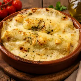 Canelones de Pollo Rustido