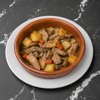 Fricandó de ternera con setas