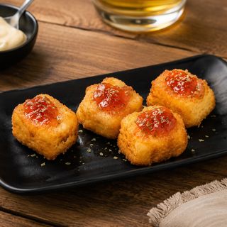 Dados de queso Brie