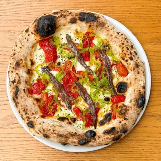 Pizza Pimientos y Anchoas