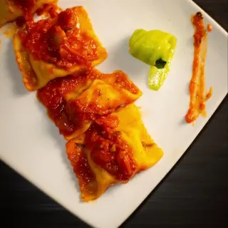Ravioli Con Gambas Y Calabacines 