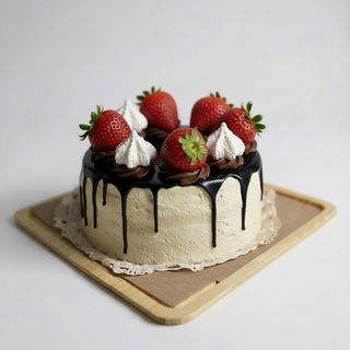 Tarta entera de fresas y suspiros Tamaño S (1)