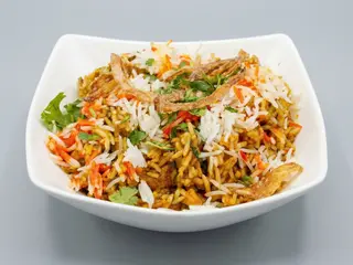 Hyderbadi Biryani Langostinos Tigre, King Prawns