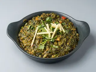 Palak Gambas, Prawns