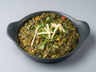 Palak Gambas, Prawns