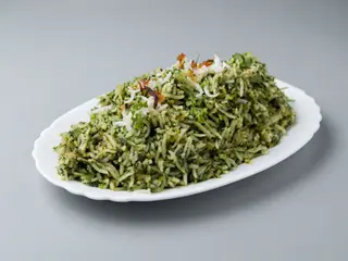 Arroz con Espinacas