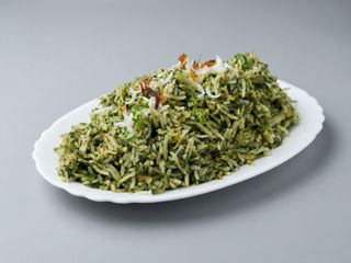 Arroz con Espinacas
