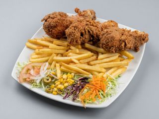 3 uni pollo frito +patata+1 lata