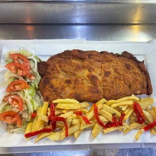 Cachopo Relleno De Cecina Con Queso De Cabra