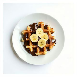 Gofres con Nutella con plátano