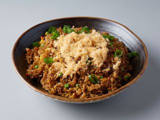 Arroz frito con soja