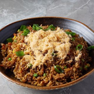 Arroz frito con soja