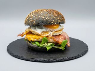 Hamburguesa Darth Vader