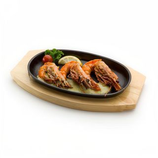 Lligadets De Gambes Amb Salsa Romesco