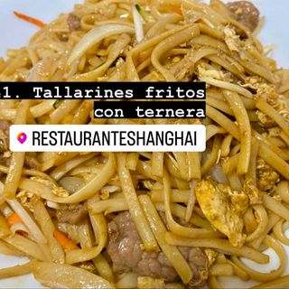 Tallarines Fritos con Ternera