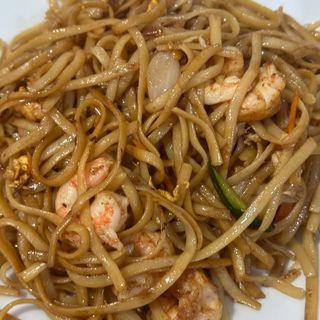 Tallarines Fritos con Gambas