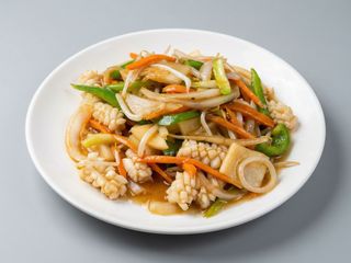 Calamares con Verduras