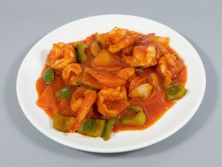 Gambas con Salsa de Tomate