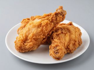 Fried Chicken .2 pis , chips &  Salad