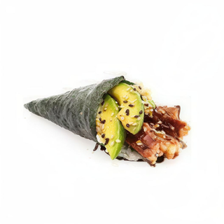 Temaki anguila con aguacate(1pieza)