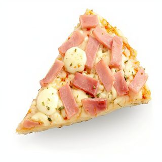 Porción De Pizza Jamón Y Queso