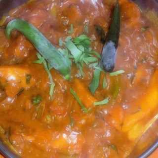 gamba con ajo y chilli / garlic chilli prawn