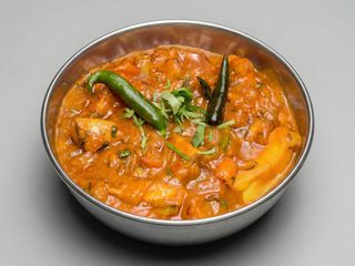 gamba con ajo y chilli / garlic chilli prawn