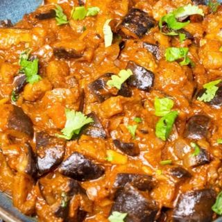 Berenjena Bhaji / baingan bhaji