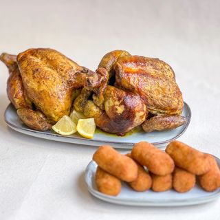 2 Pollos  8 Croquetas de pollo de REGALO!!!