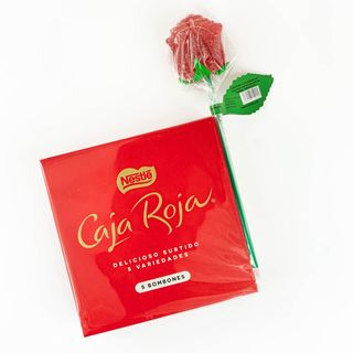 Caja Roja 43grs + Rosa Gominola
