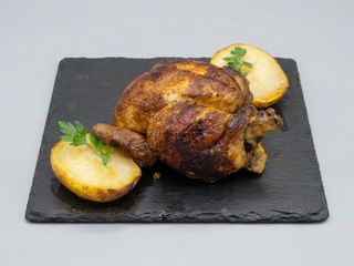Pollo a la Leña con patatas