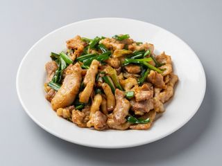 Cerdo con salsa sha cha