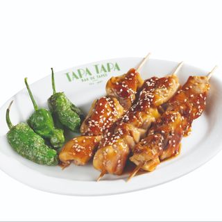Brochetas de pollo