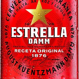 Cerveza Estrella Damm lata