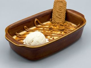 Tarta de Queso Horneada con Caramelo y Lottus