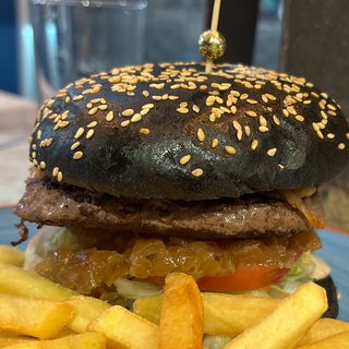 Burger de angus(pan negro)