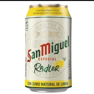 Cerveza san Miguel radler con limón 33cl