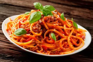 pasta boloñesa