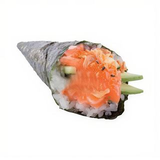Temaki De Salmón Y Verduras (1 Pza.)