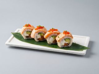 128.- Salmon Tataki Roll ( 4 Uds.)