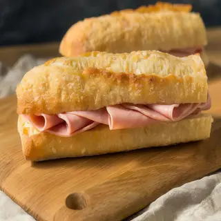 Bocadillo De Jamón Dulce Y Queso